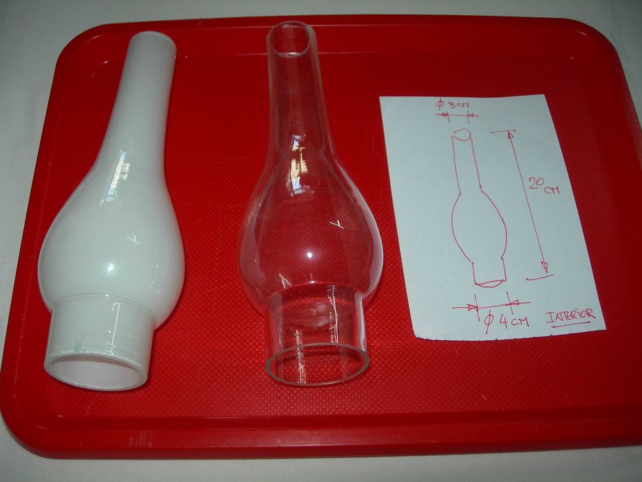 Chaminé em vidro.