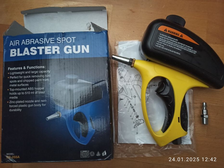 Портативний ручний пістолет для піскоструменя високого тиску