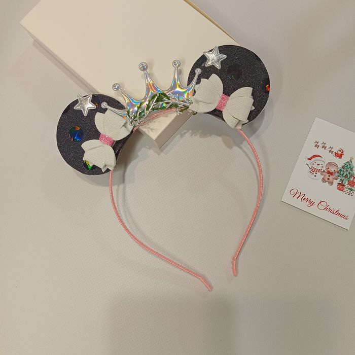 Зимові вушка. Новорічні обручі. Обруч з ягідками