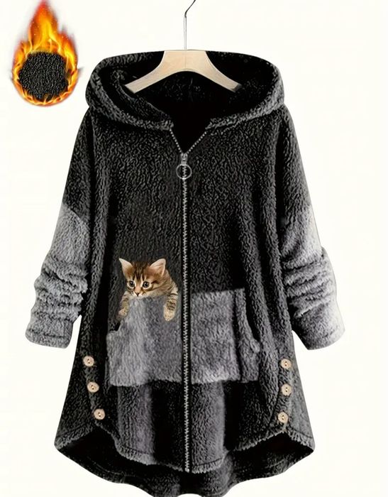 Ciepła gruba bluza kurtka