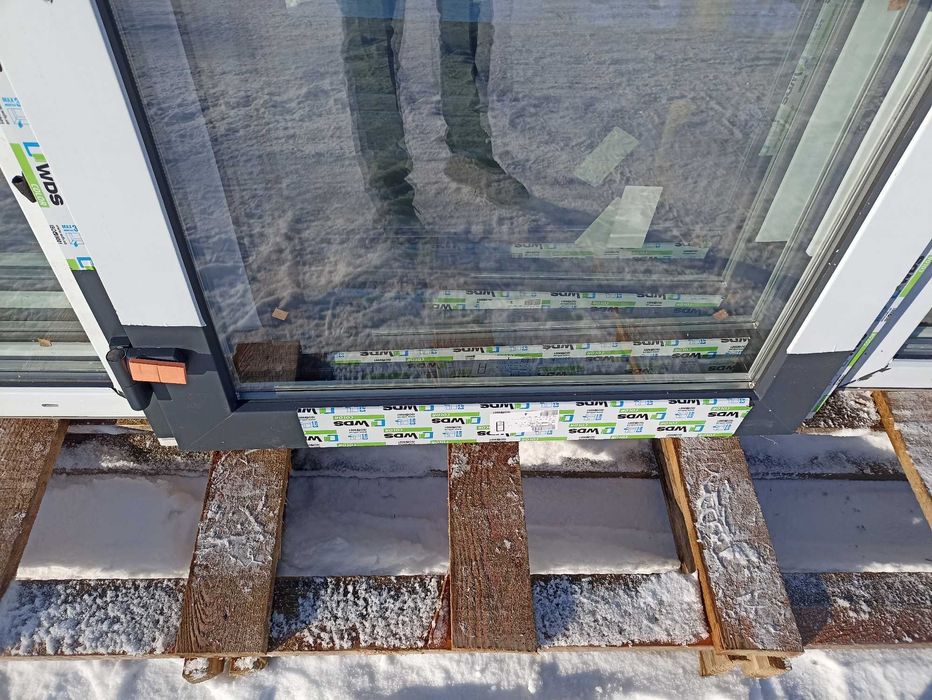 Drzwi wejściowe przeszklone pcv 100/210 antracyt