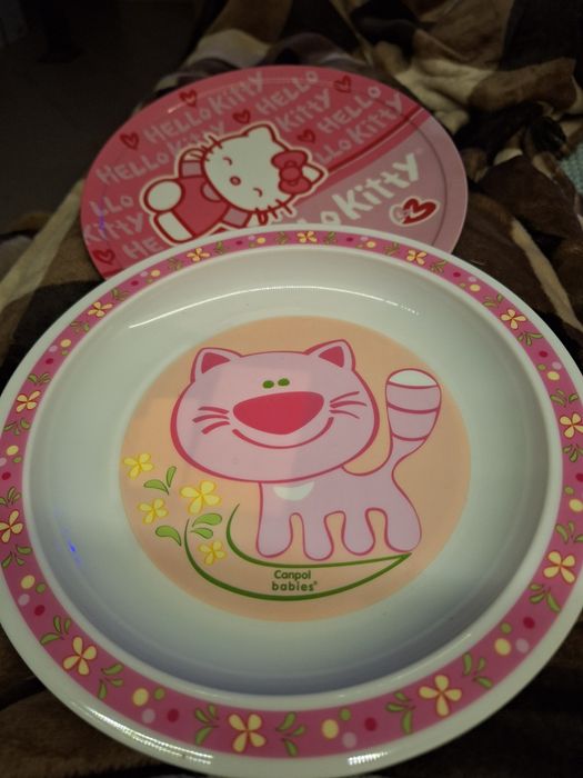 Talerzyki dla dziewczynki 2 sztuki