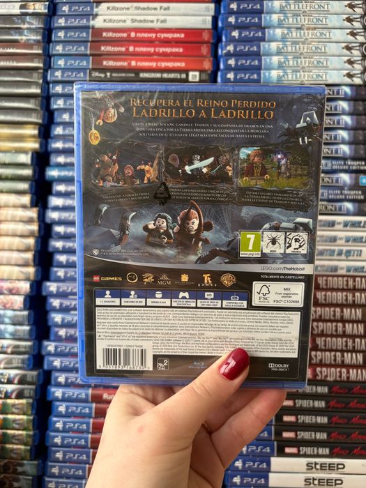 Гра Lego Hobbit на ps4, диск з грою на пс 4, ліцензія