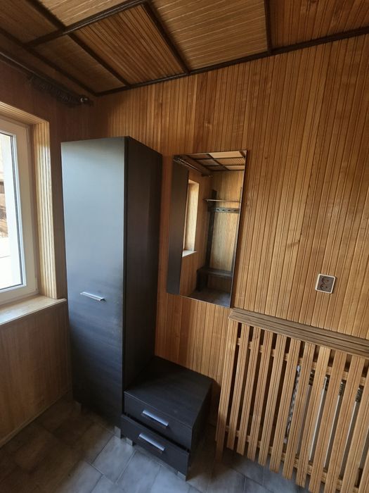 Duży zestaw do przedpokoju • Szafa, Szafka z szufladami + LITY DĄB (Wieszak z ławką)
