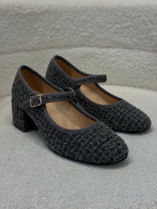 Каблуки Chanel сірі розмір 41