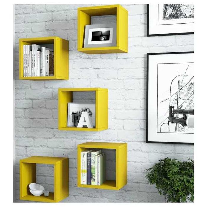 Estantes quadradas flutuantes