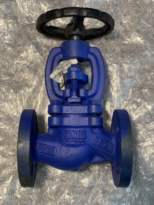 Вентиль запорный фланцевый GV-16, DN15.
