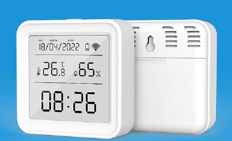Розумний Wi-Fi датчик температури та вологості термогігрометр із годин