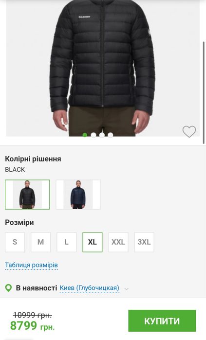 Зимняя куртка Mammut.