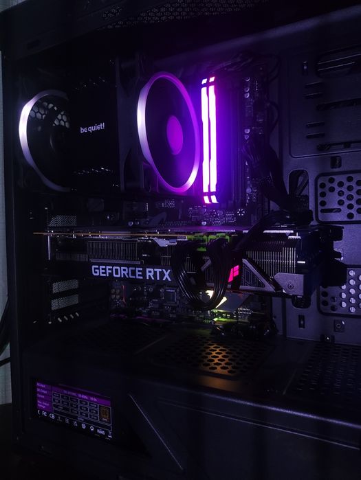 Игровой ПК. Ryzen 7 3700X. Asus Tuf 3070ti. 32гб ОЗУ+ МОНИТОР