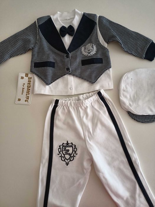Elegancki strój dla chłopca święta, chrzest, rozm. 74