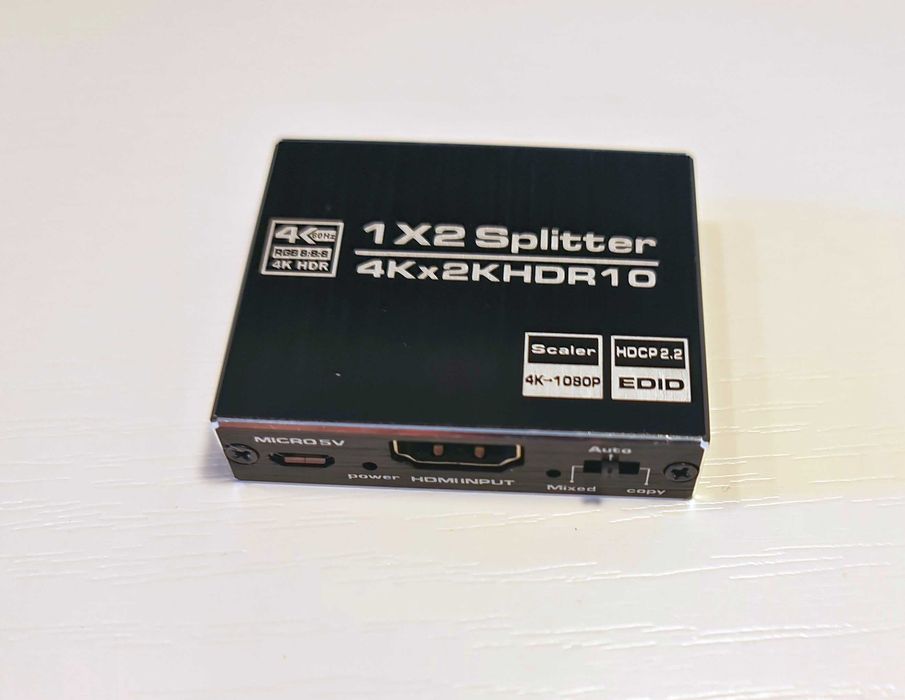 Splitter HDMI 1x2 Rozdzielacz 4K*2K ULTRA HD 4K