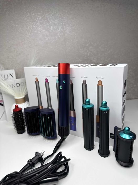 Мультистайлер Airwrap Complete Long 6 насадок Prussian Blue