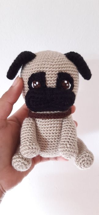 Amigurumi cão bonecos (pug)