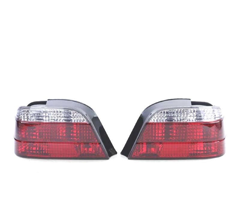 FAROLINS TRASEIROS BMW E38 94-01 VERMELHO BRANCO