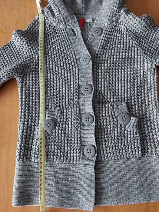 Sweter rozpinany z kapturem rozmiar 38