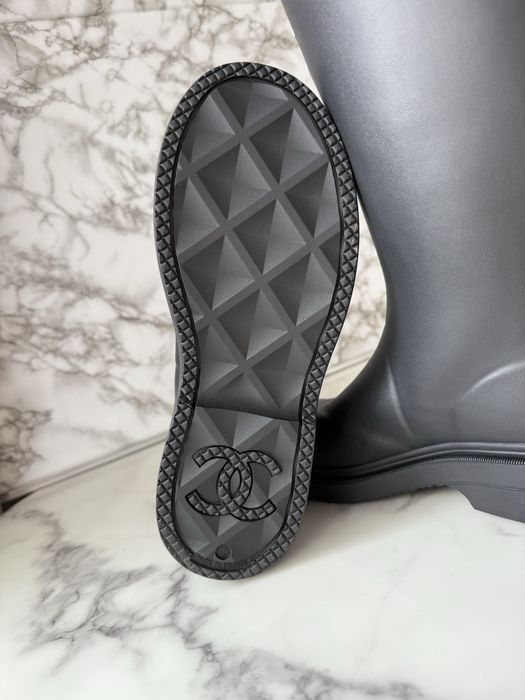 Kalosze Chanel black