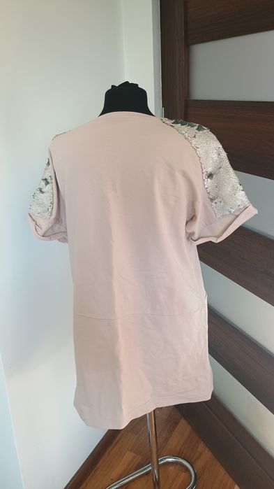 Śliczna oversize bluzka beżowa Plums