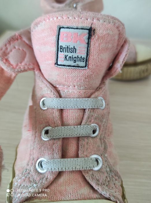 Кеды мокасины хайтопы кроссовки British Knight 25р.(15,5см)в отл.сост.