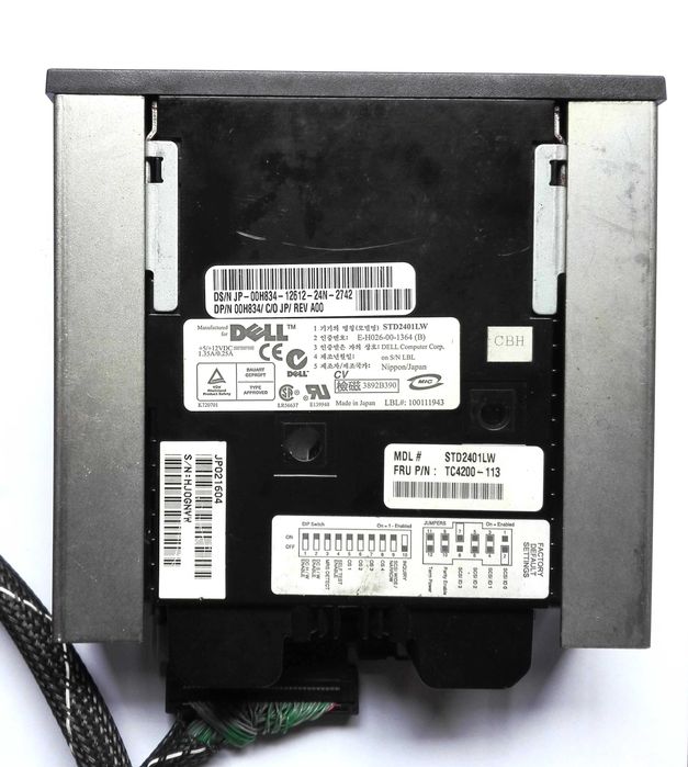 Unidade de fita SCSI DAT Dell STD2401LW