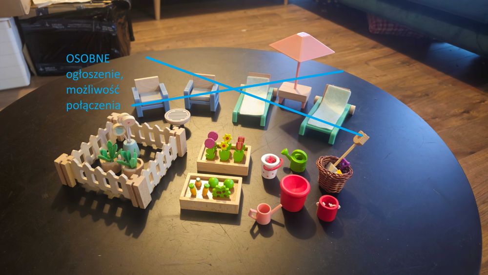 GOKI - akcesoria kuchenne dla domku dla lalek, Zestaw Mój mały Ogród