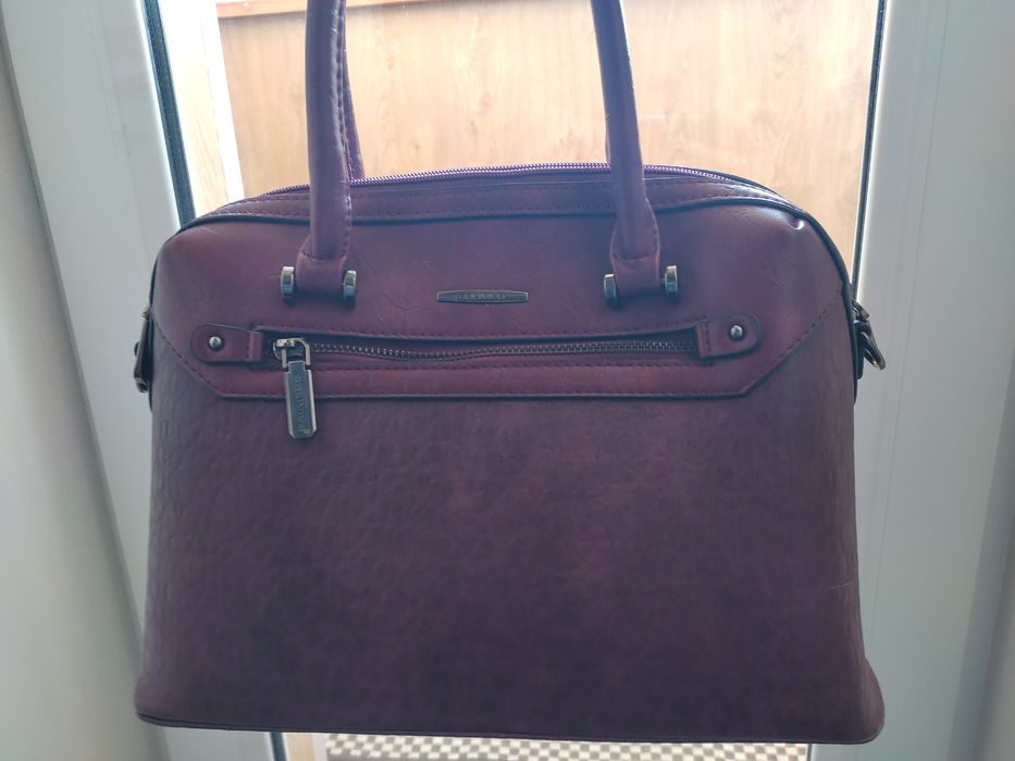 Туфлі + сумка кольору марсала