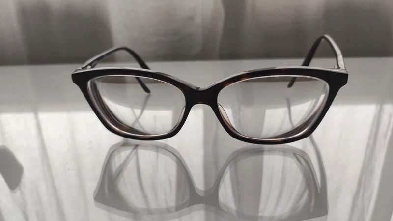 Okulary oprawki retro vintage czarno brązowe