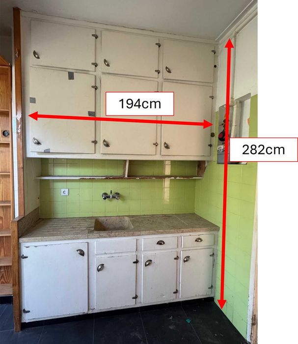 Móveis de Cozinha Usados com Bancada em Lioz
