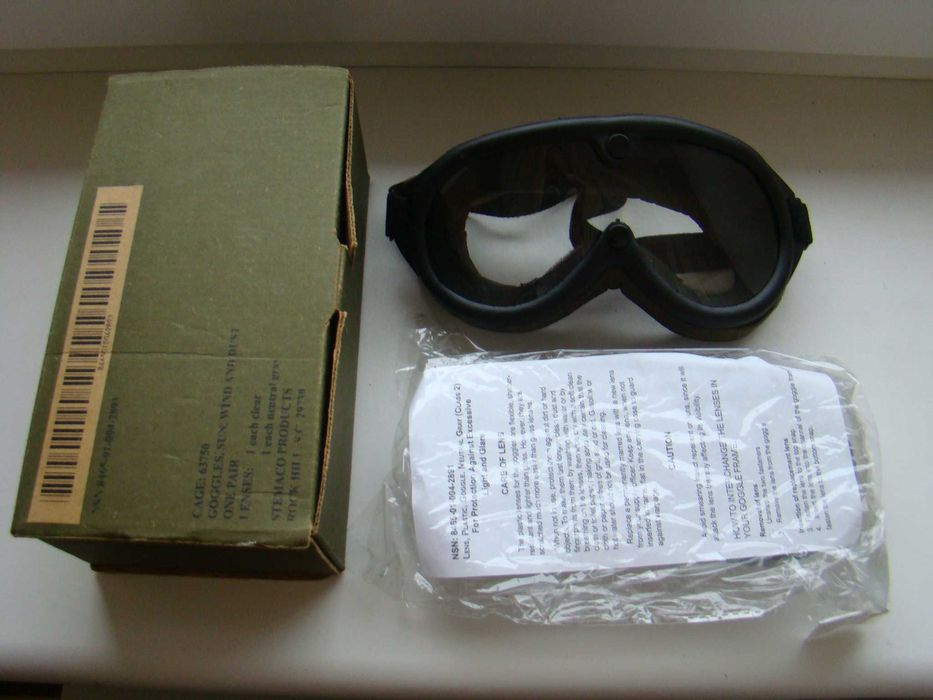 Тактические очки Googles sun, wind and dust со сменными линзами.