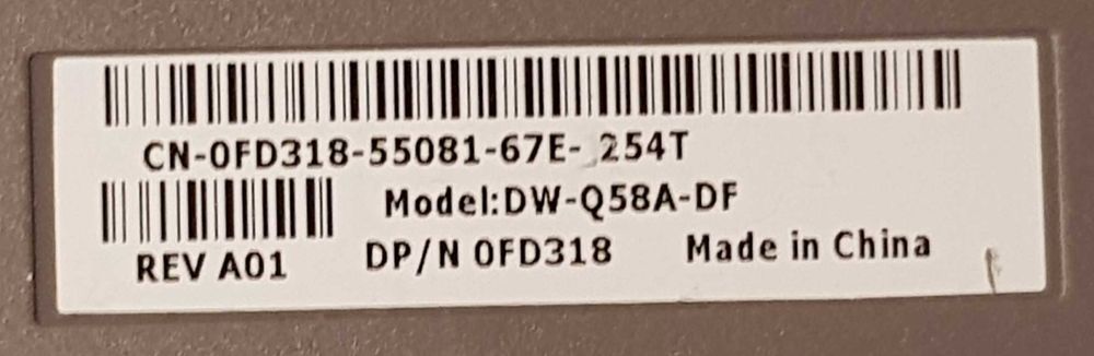 Drive DVD±RW Dell para series D Inspiron/Latitude C3284-A00 (0FD318)