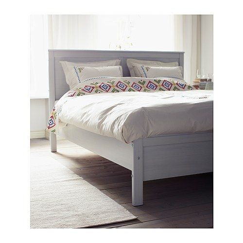 Cama de casal IKEA com colchão e estrado 140X200