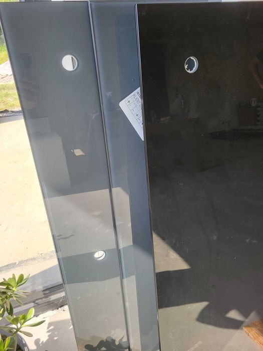 Balkon balustrada francuska szkło hartowane ESG 661 grafit+folia mat