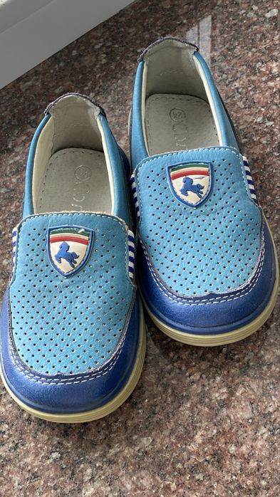 Мокасини дитячі шкіряні хлопчик