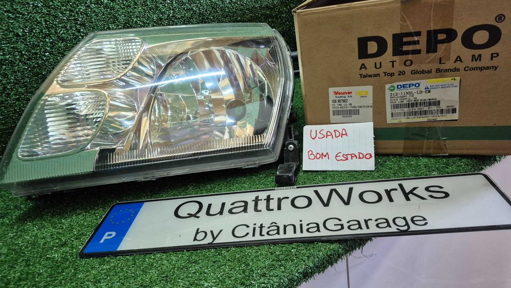 »TOYOTA Hiace Minibus (H100,H200) 08.95-12.12 - Ótica/Farol frente esquerda usada em bom estado DEPO 212-11N5L-LD-EM