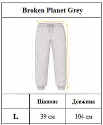 Спортивні штани Broken Planet Grey L