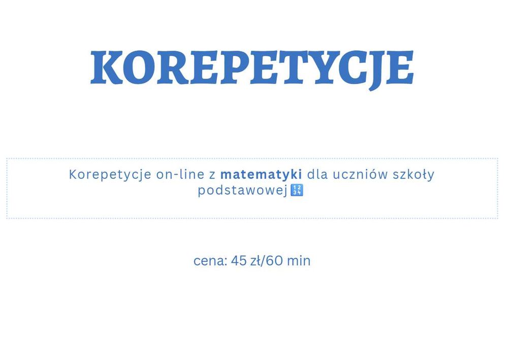 Korepetycje z matematyki online| szkoła podstawowa|