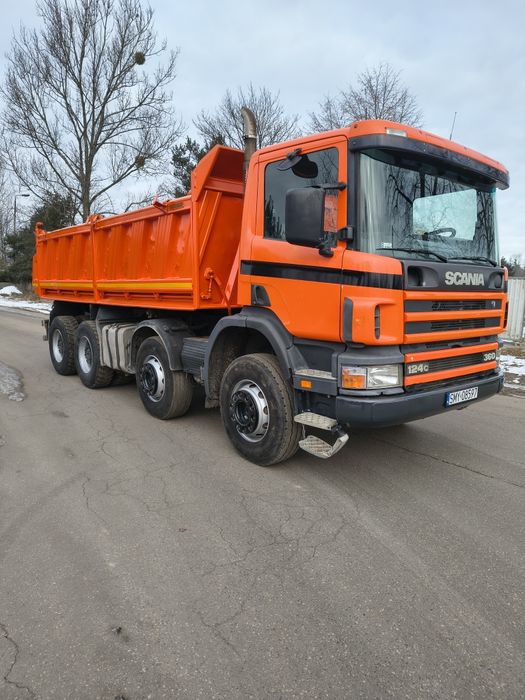 Scania 360 8x4 specjalny wywrotka kiper hydroburta meiller super stan