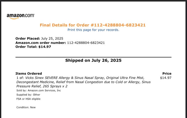 Спрей назальний Prokter&Gambel