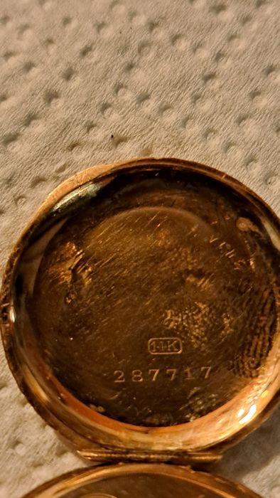Relógio de bolso antigo  ( ouro 14k)