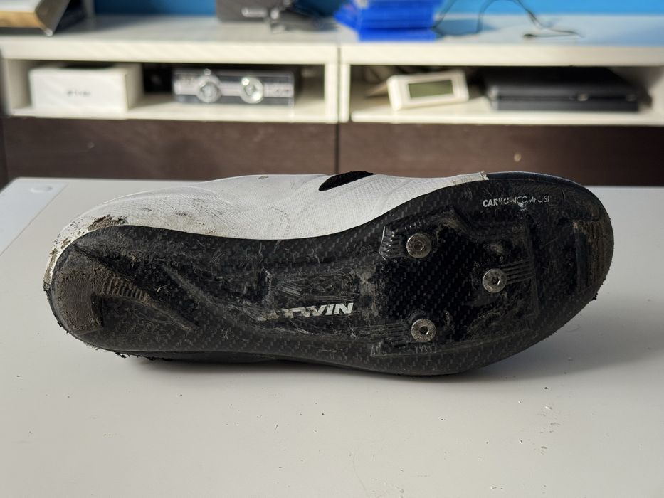 Karbonowe Buty B-Twin SPD bezsznurówkowe 40