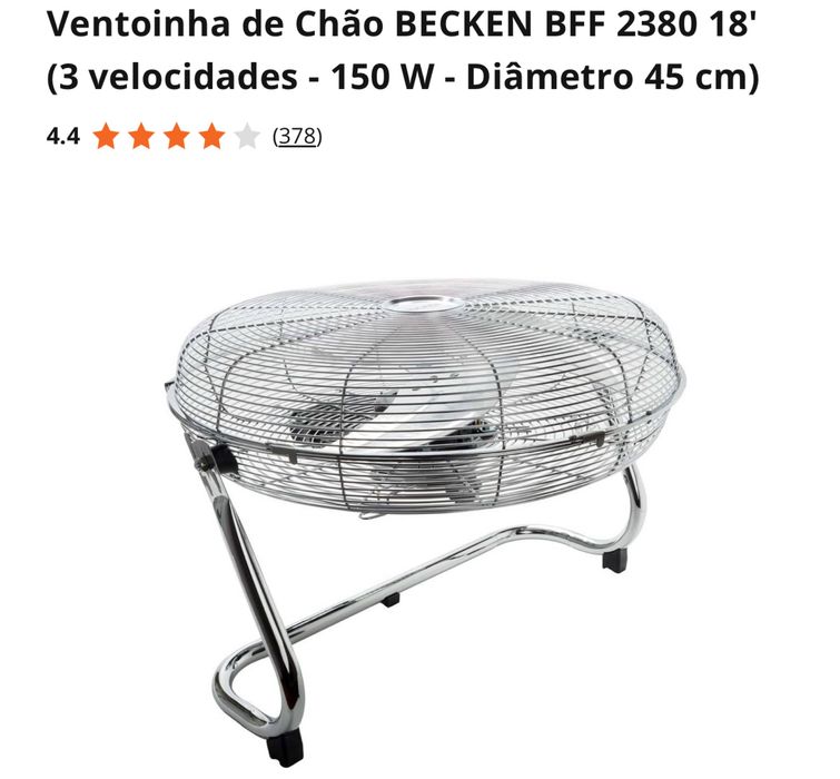 Ventoinha de Chão BECKEN BFF 2380 18"