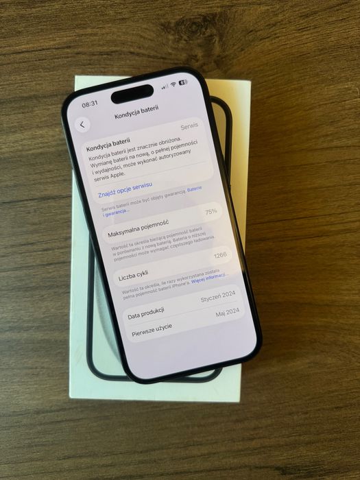 iPhone 15 128 GB CZARNY