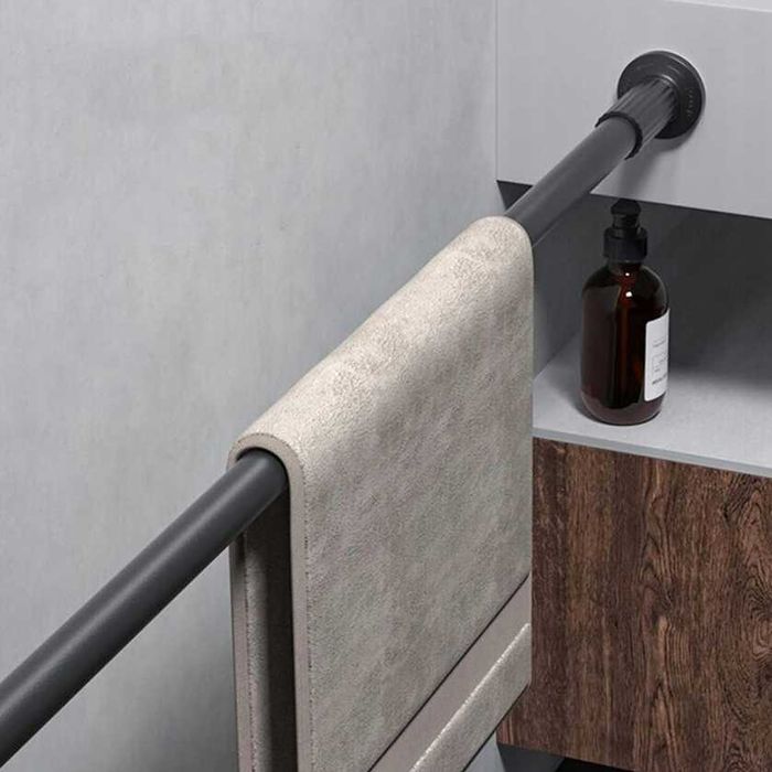 Karnisz napinający 328–377 cm Bez wiercenia, Wytrzymały