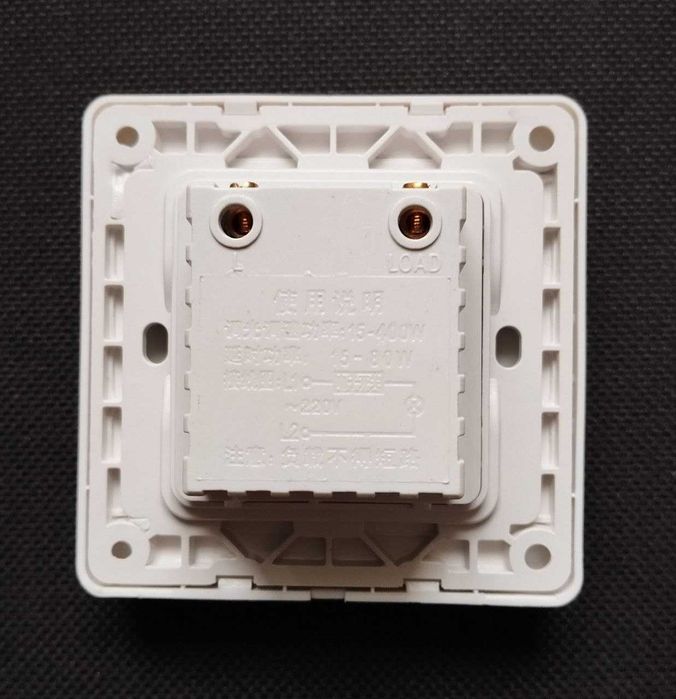 Регулятор обертів димер вентилятора design білий