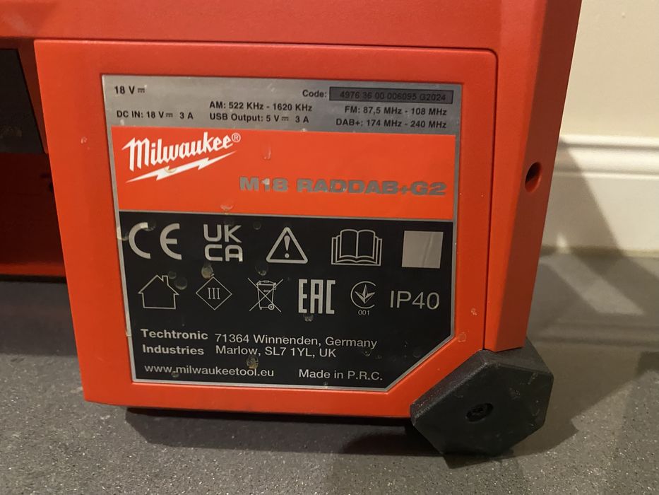 Radio bezprzewodowe aku Milwaukee M18RADDAB+G2-0 18V