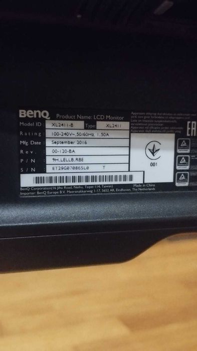 Monitor 144HZ BenQ ZOWIE XL2411