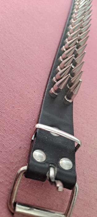 Obroża 2-rzędowa KOLEC SPIKE WYSOKI Metal, Rock