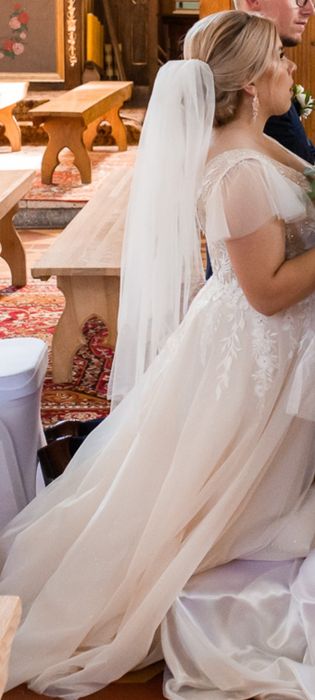 Suknia ślubna ~ 153cm +10 cm obcas