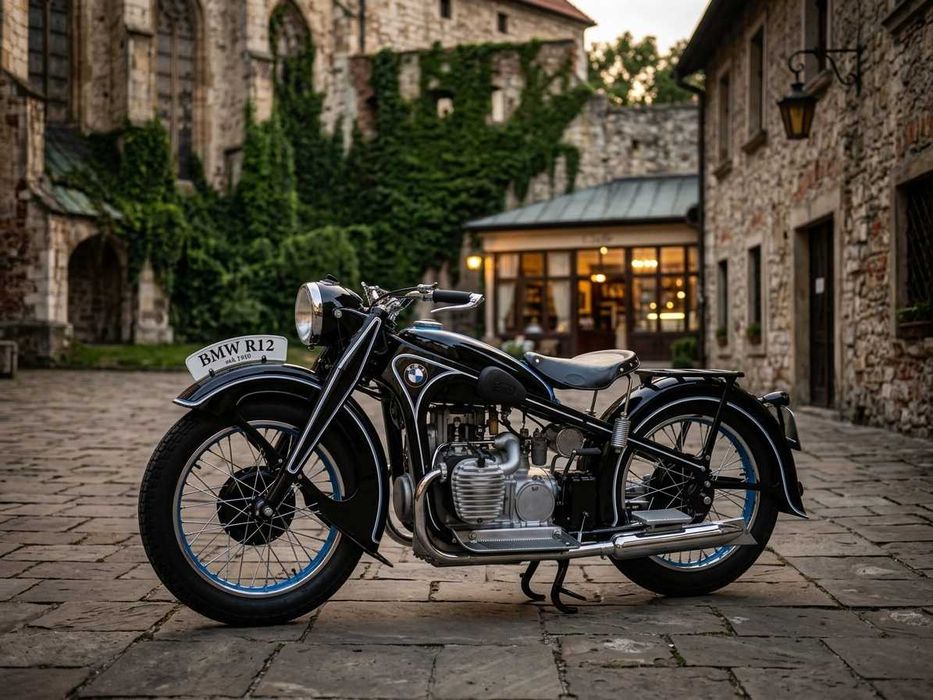 Motocykl BMW R12 1939r w pełni odrestaurowany.