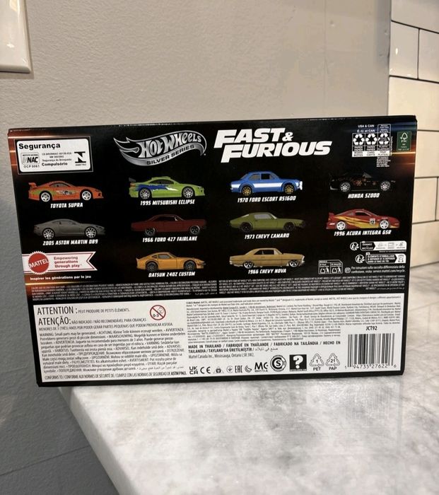 Pack Fast & Furious 10x Supra Hot Wheels